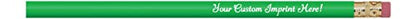 Express Pencils Personalized Pencils Round Custom Imprinted with your Name - Text - Logo - Message- 12 pkg - Includes Personalization Great Gift Idea (Bright Green) - color: Bright Green