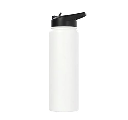 Tai Chi Instructor/Tai Chi Students/Tai Chi Posture Stainless Steel Insulated Water Bottle - color: White