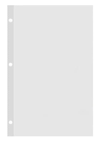 Unruled Filler Paper, 8-1/2 x 5-1/2 Inches, 3-Hole, Mylar-Reinforced 50lb White Offset - Pack of 100 Sheets