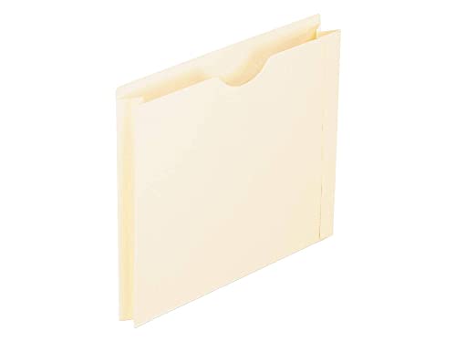 Pendaflex File Jackets, Letter Size, Manila, 2" Expansion, Reinforced Straight-Cut Tabs with Thumb Cut, 50 per Box (22200EE), Beige - size: Letter, style: File Jacket