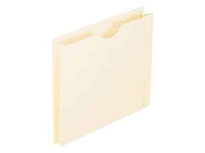 Pendaflex File Jackets, Letter Size, Manila, 2" Expansion, Reinforced Straight-Cut Tabs with Thumb Cut, 50 per Box (22200EE), Beige - size: Letter, style: File Jacket