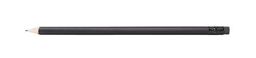 Pencil Guy Blank Black Matte Round Pencils, Black Matte, 144 to a Box | Sharpened - color: Black Matte, size: 1 Count (Pack of 144), style: Sharpened