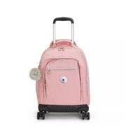 Kipling New Zea 15" Laptop Rolling Backpack - color: Bridal Rose