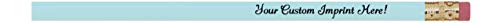 Express Pencils™ Personalized Pencils Round Custom Imprinted with your Name - Text - Logo - Message- 12 pkg - Includes Personalization - Great Gift Idea (Pastel Blue) - color: Pastel Blue