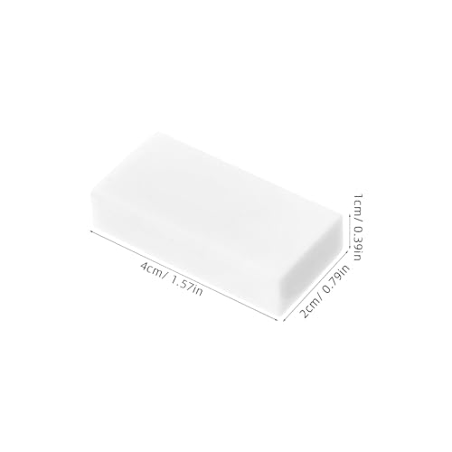 ERINGOGO 20pcs White Pencil Erasers, Soft Rectangular PVC Erasers for Drawing, Sketching, and Painting Supplies, Student Art and School Use