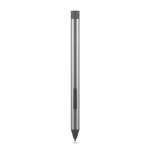Lenovo Digital Pen 2 (Laptop) - Ultra-Tactile Response - 4,096 Levels of Pressure - Natural Feel Elastometer Pen Tip - Extended Battery Life - Silver, Grey - style: Digital Pen 2