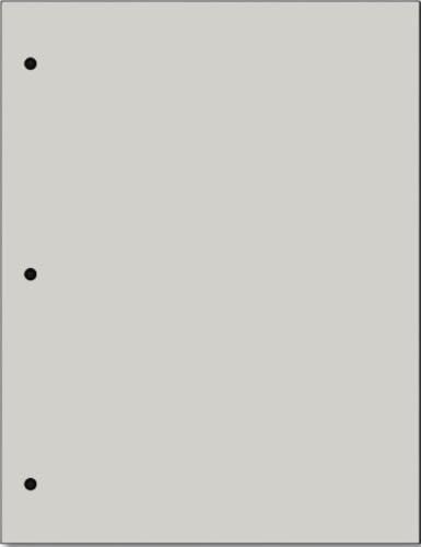Copy Printing and Writing Colored Paper, 20 Pound - 75 Gsm, 3 Hole Punch, 500 Sheets per Ream. (Grey) - color: Grey