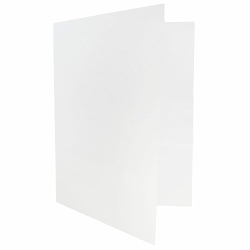 LUXPaper 9" x 12" Presentation Folders | Two Pocket | White Linen | 100lb. Cover | 10 Qty - color: White Linen