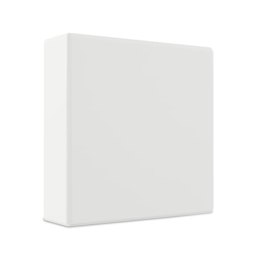 Staples Economy 3 Inch 3-Ring View Binders, White, Holds Up to 600 Sheets, Lightweight Large-Capacity Binders for School & Office, 3 Pack - color: White, size: 3 Pack, style: 3'' Inch