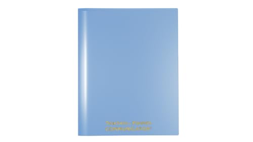 Nicky's Folders® English Communicator, Parent-Teacher Folder, Patented Tear-Resistant Flexible Plastic 2 Inside Pockets, 2 Exterior Sleeves, Letter Size Paper, Single Color(24 Pack) (Powder Blue) - color: Powder Blue