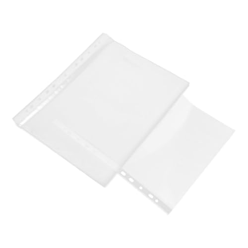 VILLCASE 100pcs Heavy Duty Clear Sheet Protectors Document Sleeves for Binders for Photos Recipes Certificates More Top Loading Design for Easy Access