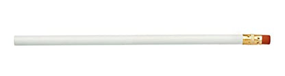Pencil Guy Blank Round Pencils, White, 144 to a box | 144 to a box - color: White, size: 1 Count (Pack of 144), style: Not Sharpened