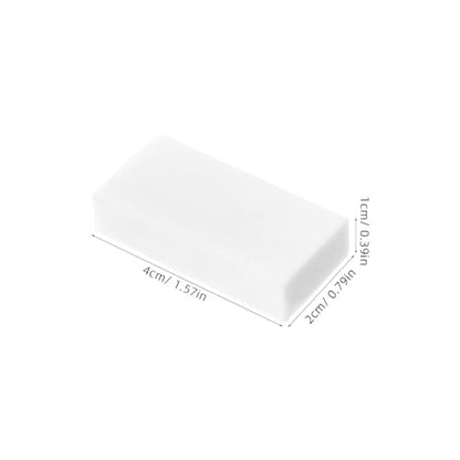 BESPORTBLE 20pcs White Rectangular Pencil Erasers for School and Artists, Soft PVC Sketching and Drawing Erasers for Classroom and Art Supplies