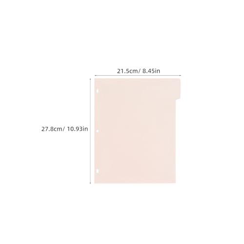 20pcs A4 Binder Index Dividers with Tabs, 3-Hole Plastic Separator Pages in Pastel Colors, Multi-Section Organizer for Student, Teacher, Office and Home Filing