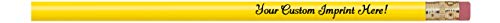 Express Pencils™ Personalized Pencils Round Custom Imprinted with your Name - Text - Logo - Message- 12 pkg - ** Includes Personalization** Great Gift Ideas (Bright Yellow) - color: Bright Yellow