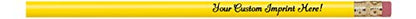 Express Pencils™ Personalized Pencils Round Custom Imprinted with your Name - Text - Logo - Message- 12 pkg - ** Includes Personalization** Great Gift Ideas (Bright Yellow) - color: Bright Yellow