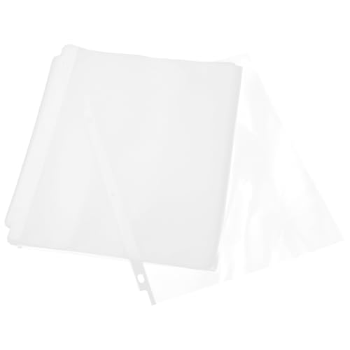 50pcs Heavy Duty Clear Plastic Sheet Protectors for Documents Binder Sleeves with Reinforced Design Transparent Protectors for Organizing and Storing Multiple Letters