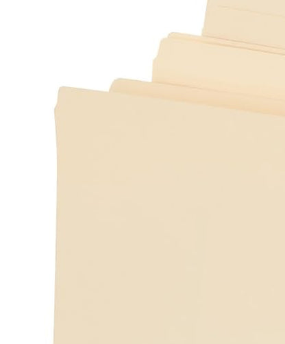 Staples 1/3‑Cut File Folders, Letter Size, Manila, Long‑Lasting Paper Stock, 200/Carton - color: Manila, style: 200 Pack