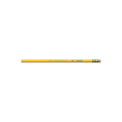 Ticonderoga Wood-Cased Pencils, 1 B Extra Soft, Yellow, 12 Count