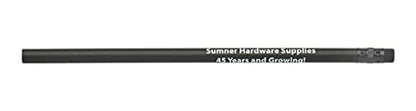 Pencil Guy Promotional Personalized Imprinted Black Matte Round Pencils | 144 to a box, 19 color(s) to choose from - color: Black Matte, size: 1 Count (Pack of 144)
