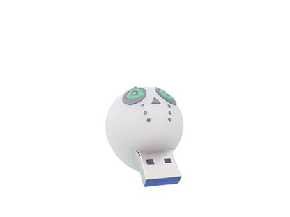 128GB USB 3.0 Flash Drive Cartoon Novelty Halloween White Devil Memory Stick Silicone Rubber Pendrive - color: Halloweendevil, size: 128GB 3.0