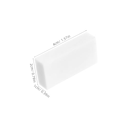 ERINGOGO 20pcs White Pencil Erasers, Soft Rectangular PVC Erasers for Drawing, Sketching, and Painting Supplies, Student Art and School Use