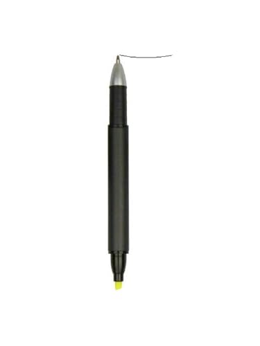 4 Pcs Dual Tip Highlighter and Gel Pen Set Yellow Marker Black Ink Pen for Journaling Note Taking Studying Office Supplies