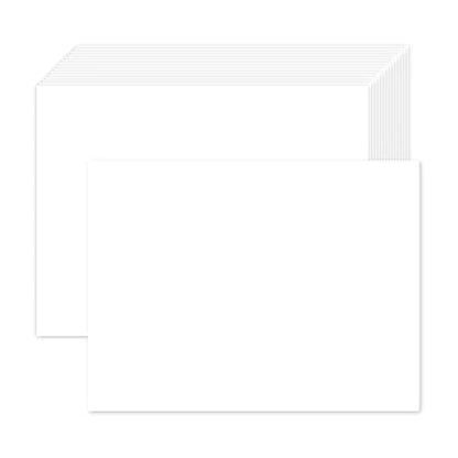 Goefun 300 Pack White Blank Cardstock 5x7 Thick Paper 80lb | Goefun Flat Cards Stock Printer Paper for Invitations, Postcards, Photos, DIY Card Making - color: white, size: 5x7-300pack