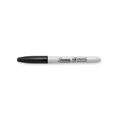 Sharpie Extreme Permanent Markers, Fine Point, Black, 12 Count - Fade Resistant - size: 1 Count (Pack of 12)