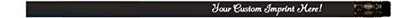 Express Pencils™ Personalized Pencils Round Custom Imprinted with your Name - Text - Logo - Message- 12 pkg - Customizable- Made in USA - Great Gift Idea (Flat/Matte Black) - color: Flat/Matte Black