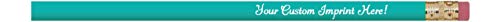 Express Pencils™ Personalized Pencils Round Custom Imprinted with your Name/Text/Logo/Message- 12 pkg - Includes Personalization - Great Gift Ideas (Light Turquoise) - color: Light Turquoise