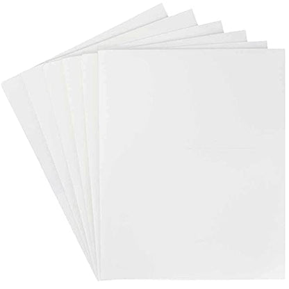 JAM PAPER Heavy Duty Plastic 2 Pocket Extra Tough School Folders - White - 6/Pack - color: White, size: 6 Per Pack