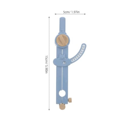 TEHAUX Professional Metal Compass with Scale for Students, Sturdy Iron Geometry Tool Kit Suitable for Classroom Settings, Multi-Function Circle Drawing Tool and Math Supplies