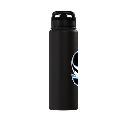 Stockton University Ospreys S Mark Stainless Steel Insulated Water Bottle - color: Black