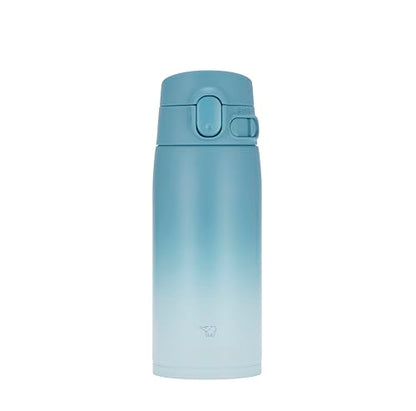 Zojirushi SM-VH48-GZ GoCafe Insulated Stainless Steel Mug, 16-Ounce (.48 liter), PFAS-free & BPA-free - color: Aqua Asagi, size: 16 Ounces