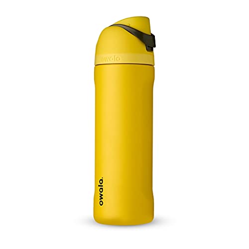 Owala Harry Potter FreeSip Insulated Stainless Steel Water Bottle with Straw, BPA-Free Sports Water Bottle, Great for Travel, 24 Oz, Hufflepuff - color: Hufflepuff, size: 24 Ounces