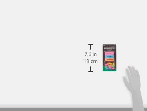 Ticonderoga Dixon Office & School Eraser Combination Set, 15 Eraser Multi-Pack, Multicolored (38931)