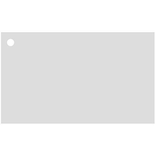 Colonial Cards: 150 Color Cardstock 3" x 5" Index Cards, Unruled with Corner 1-Hole Punched and 4 Binder Rings, Gray - color: gray