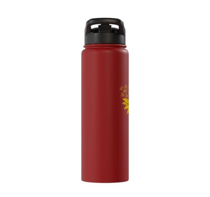 Occupational Therapy Sunflower OTA Occupational Therapist Stainless Steel Insulated Water Bottle - color: Red