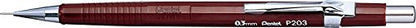 Pentel P200 Series Auto Mechanical Pencil Set of 4-0.3/0.5/0.7/0.9mm