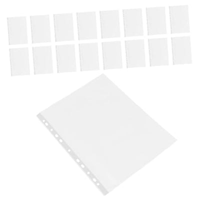 DOITOOL 100pcs Clear Sheet Protectors Heavy Duty Page Sleeves for Binders Document Protectors for Photos Recipes Certificates Material Top Loading Design