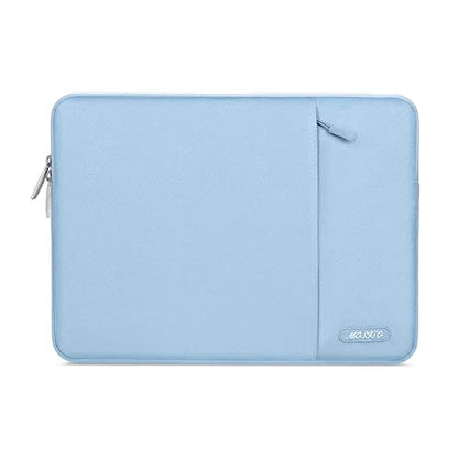 MOSISO Laptop Case 13.3 inch, 13-13.3 inch Laptop Sleeve Compatible with MacBook Air/Pro 13/Pro 14 M5 M4 M3 M2 M1, HP Dell ASUS Lenovo,Polyester Vertical Computer Sleeve Bag with Pocket, Air Blue - color: Air Blue, size: 13.3 inch