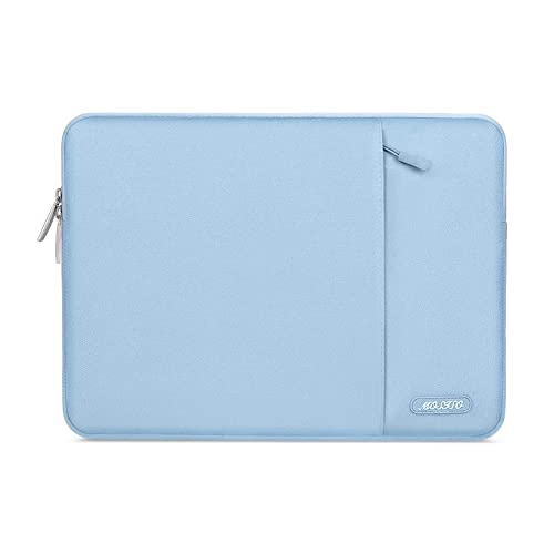 MOSISO Laptop Case 13.3 inch, 13-13.3 inch Laptop Sleeve Compatible with MacBook Air/Pro 13/Pro 14 M5 M4 M3 M2 M1, HP Dell ASUS Lenovo,Polyester Vertical Computer Sleeve Bag with Pocket, Air Blue - color: Air Blue, size: 13.3 inch