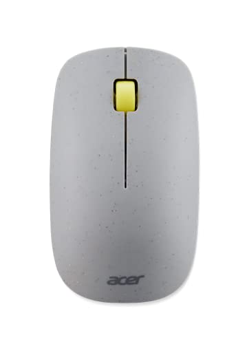 acer Vero 3 Button Mouse | 2.4GHz Wireless | 1200DPI | Made with Post-Consumer Recycled (PCR) Material | Certified Works with Chromebook | Gray - color: Vero Gray
