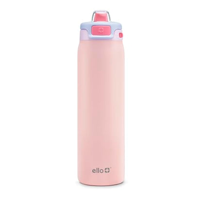 Ello Pop & Fill Insulated Stainless Steel Water Bottle with Quick Fill Lid, Leakproof Locking, Sip or Chug Spout, BPA-Free, Double Wall Vacuum Insulated for Sports, Travel & School- 22oz / 32oz / 40oz - color: Heavenly Hues, style: 22oz