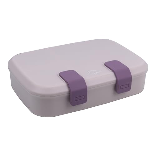 Kids Bento Explorer Lunch Box, 3 No-Mix Compartments, Microwave & Dishwasher Safe, Lightweight with Removable Tray, for Daycare, Preschool, School, Purple Light Powder - color: Purple Light Powder