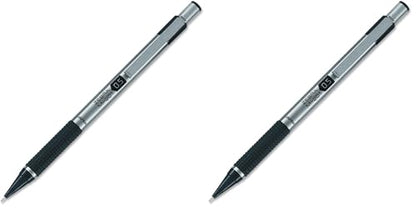 Zebra Pen M-301 Mechanical Pencil, Stainless Steel Barrel, Fine Point, 0.5mm, Black Grip, 2-Pack - size: 1 Count (Pack of 2)