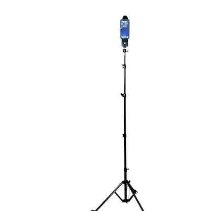 Socialite Elevate Reverse Leg Heavy Duty Light Stand/Tripod, Includes Universal Tablet & Phone Mount for iPad & Smartphone, Perfect for Travel and All Photography, Video. Adjusts 18.9" to 8 feet