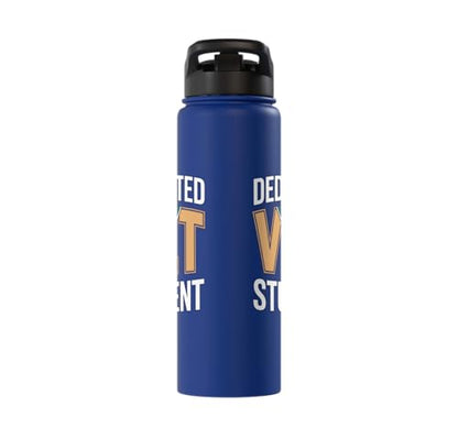 Dedicated Vet Student Veterinary School Stainless Steel Insulated Water Bottle - color: Royal Blue