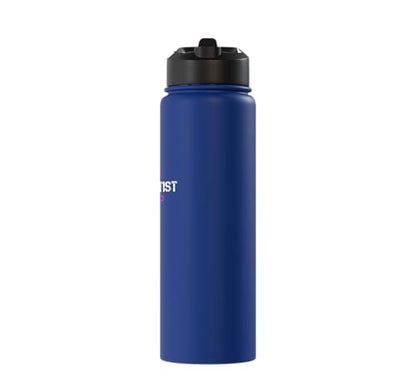 nurse anesthetist loading - future crna nursing student Stainless Steel Insulated Water Bottle - color: Royal Blue